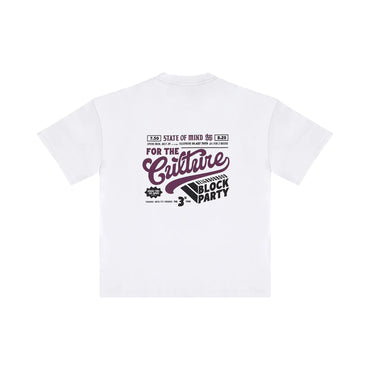 T-SHIRT STATE OF MIND CULTURE BIANCO