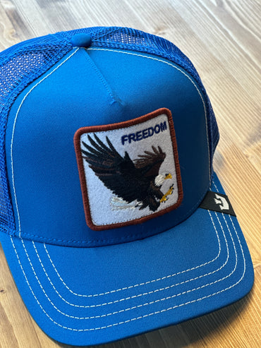 TRUCKER CAP THE FREEDOM EAGLE GOORIN BROS BLU