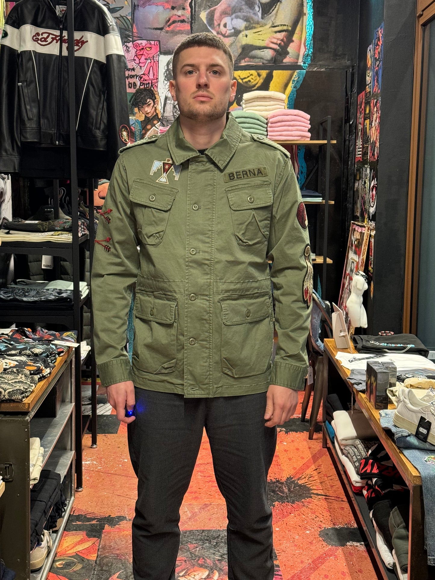 FIELD JACKET BERNA ARMY GREEN