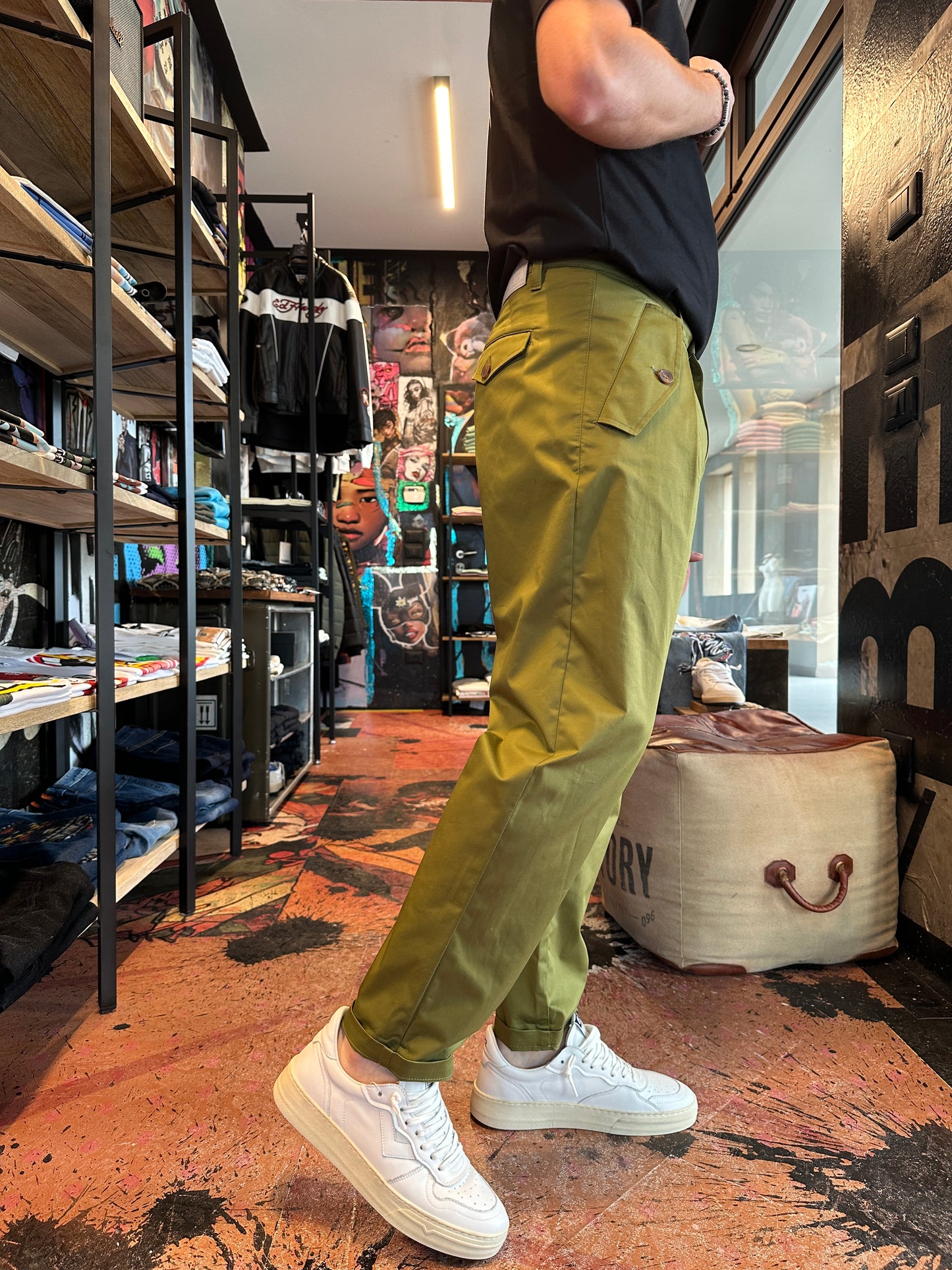 PANTALONE BERNA VERDE FIT OVER