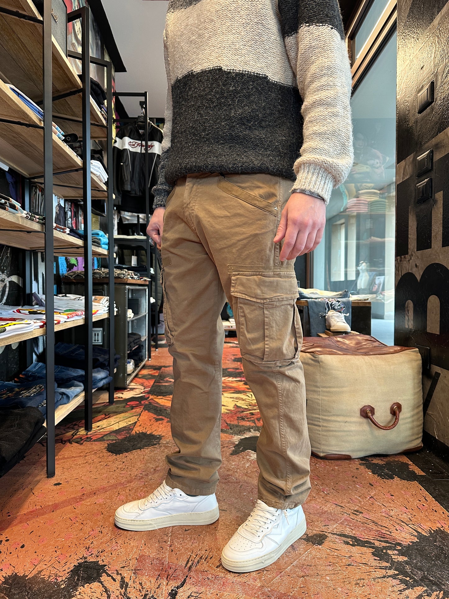 PANTALONE BERNA CARGO NOCCIOLA