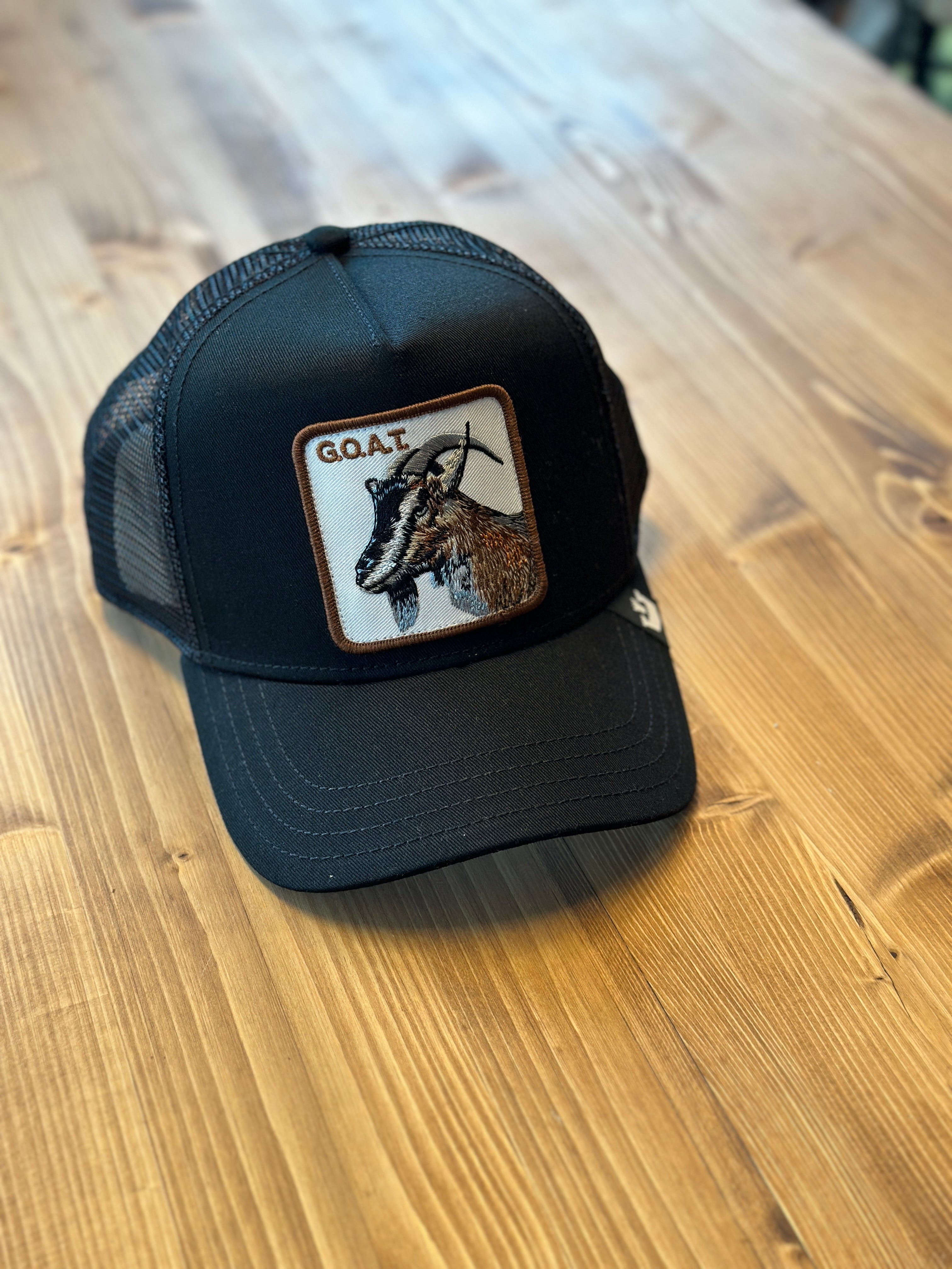 TRUCKER CAP THE GOAT GOORIN BROS NERO