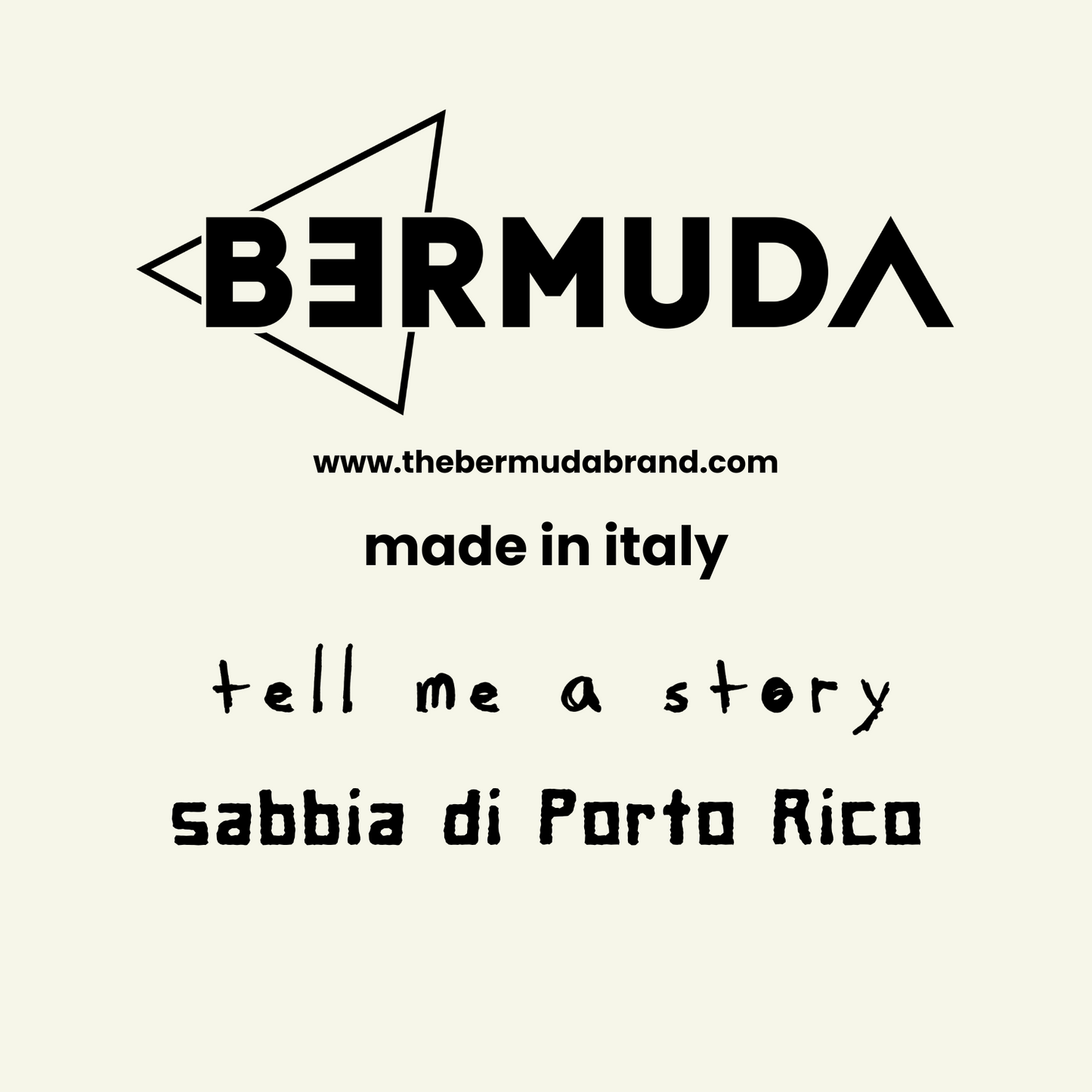 T-SHIRT BERMUDA BASIC SABBIA DI PORTO RICO