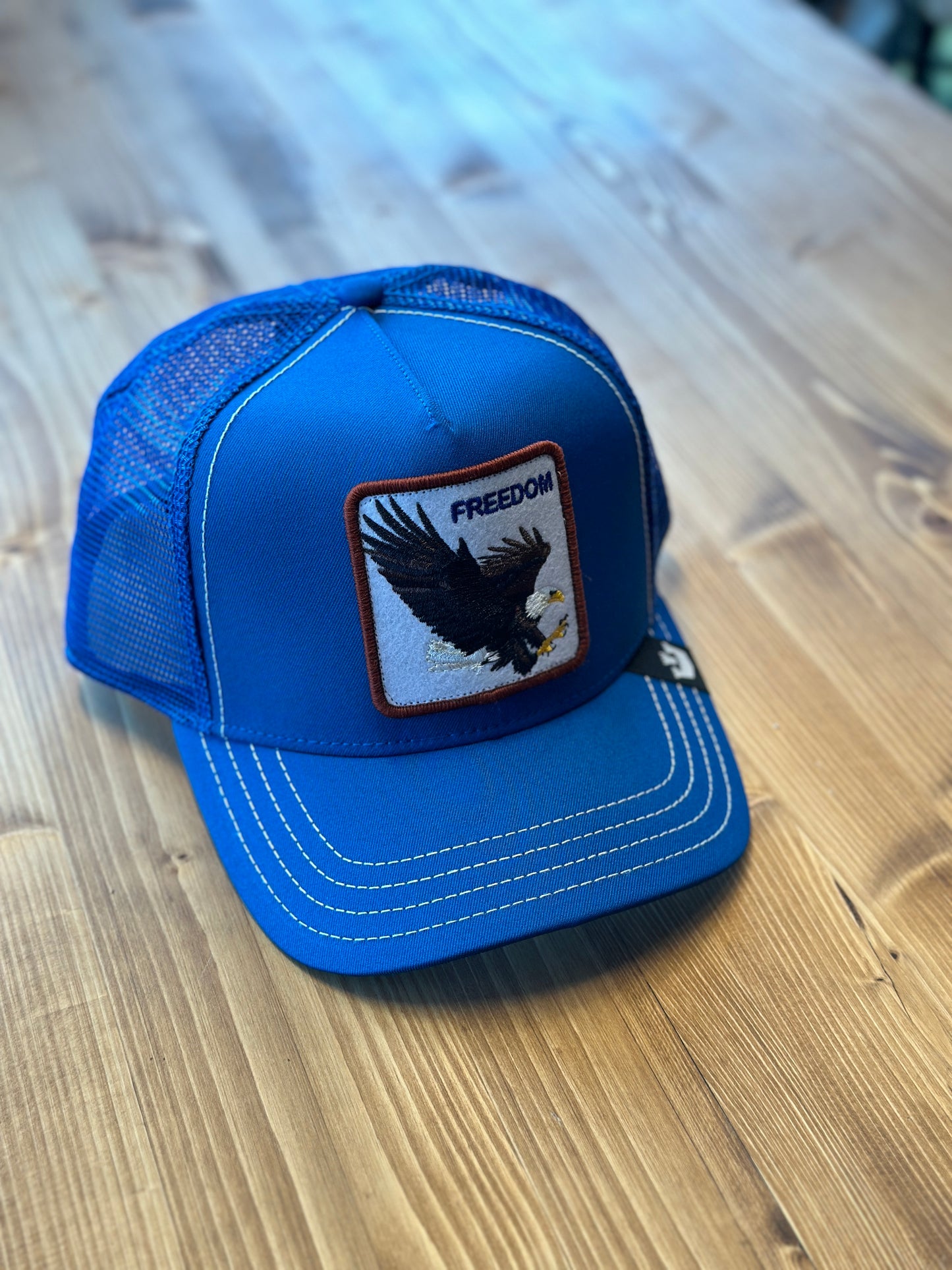 TRUCKER CAP THE FREEDOM EAGLE GOORIN BROS BLU