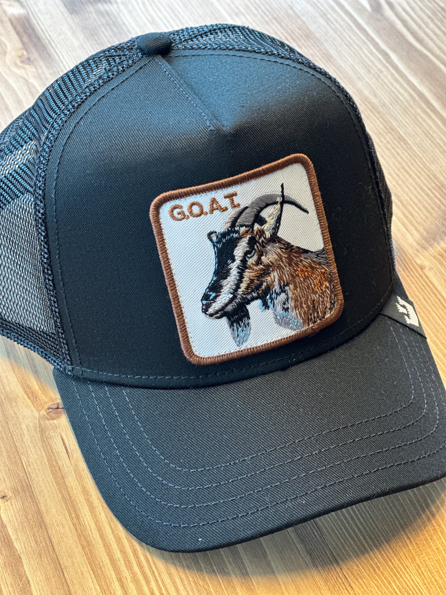 TRUCKER CAP THE GOAT GOORIN BROS NERO