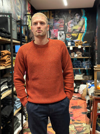 MAGLIONE TWEED ROSSO