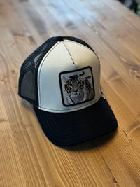 TRUCKER CAP THE WHITE TIGER GOORIN BROS ONYX