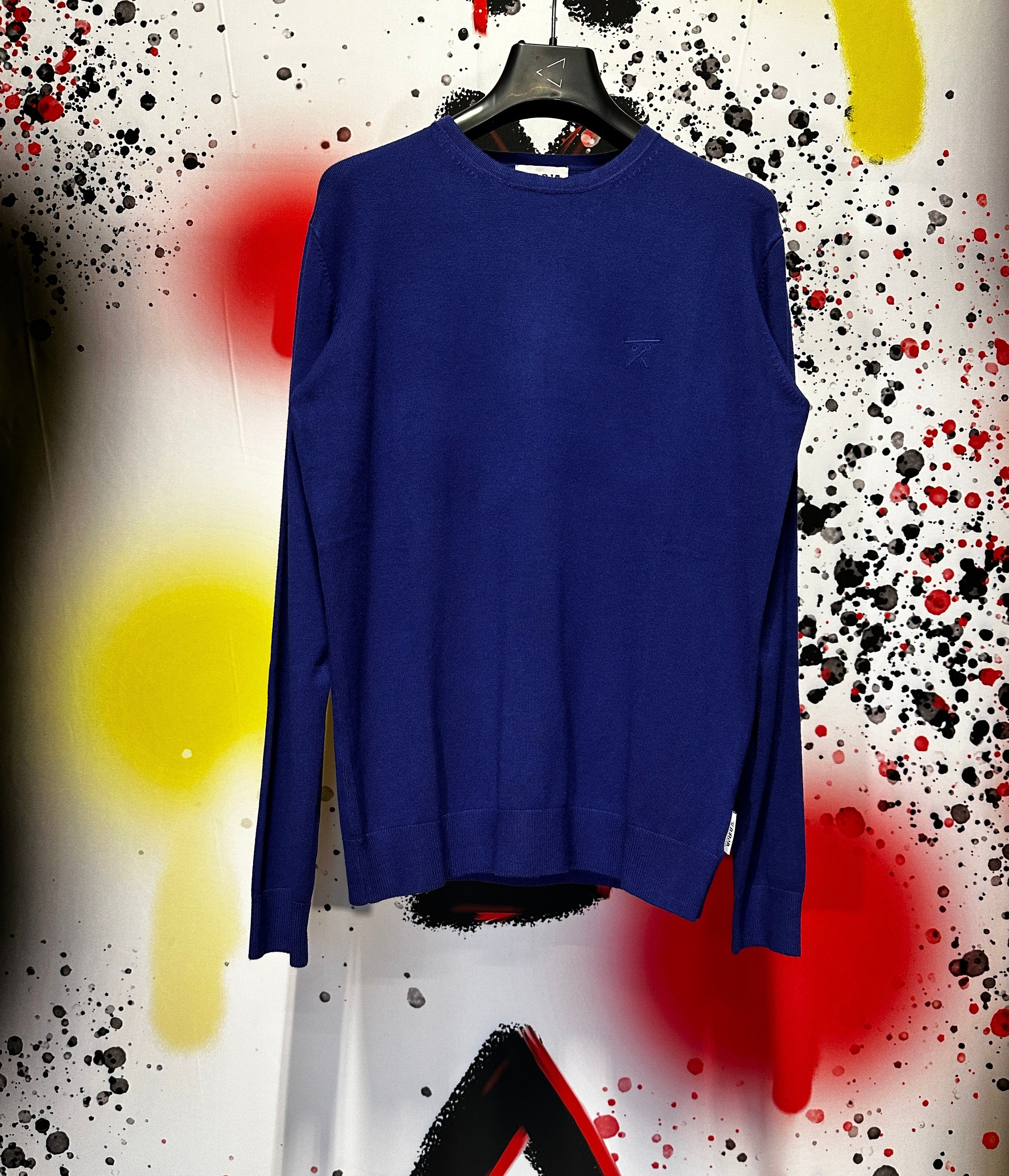 MAGLIONE GIROCOLLO ESSENTIALS BLU ELETTRICO