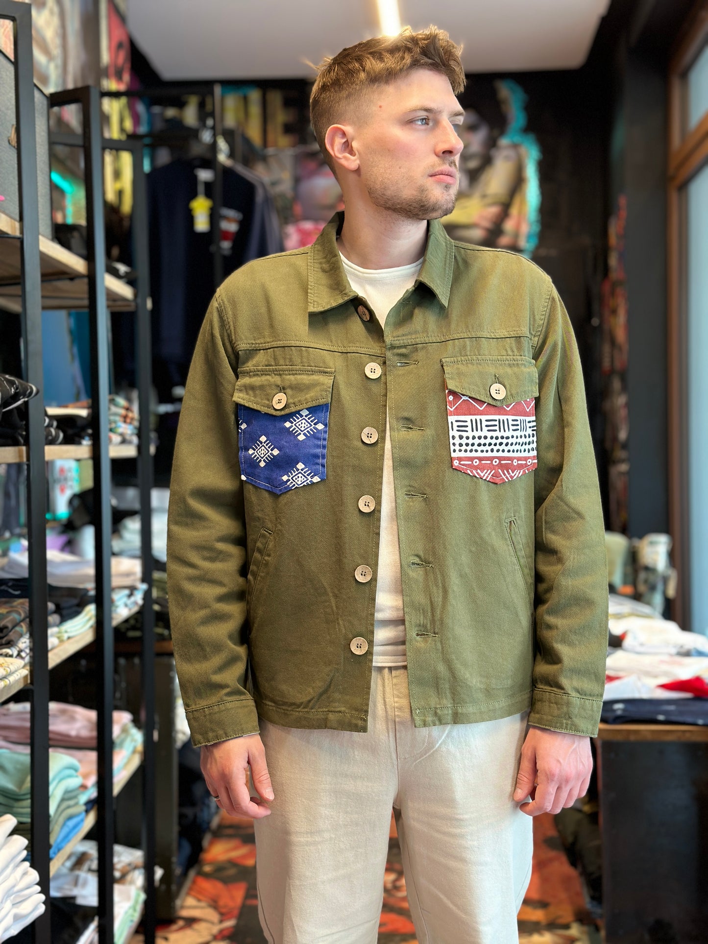 TOOCO FIELD JACKET ARMY GREEN