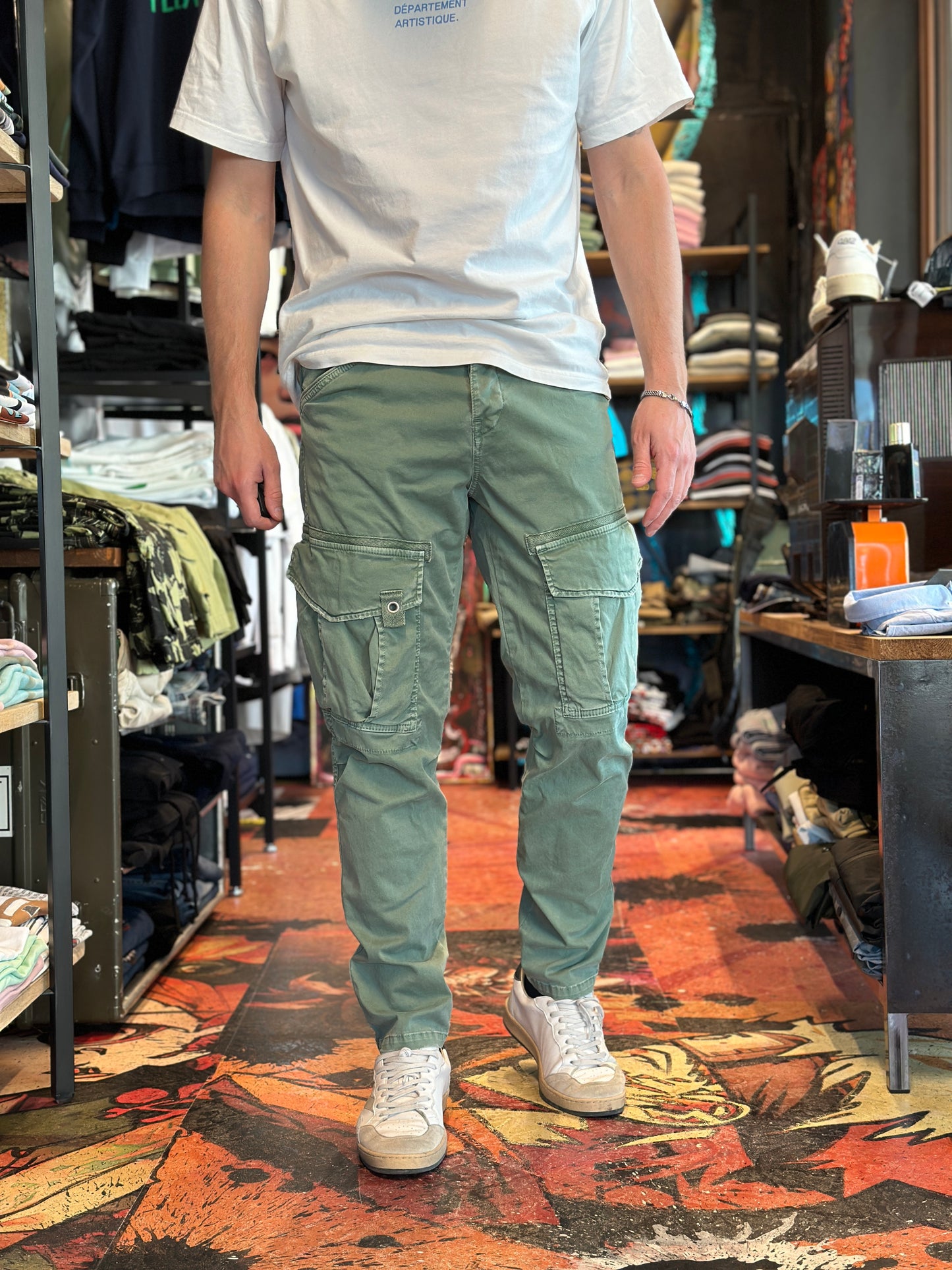 PANTALONE BERNA CARGO VERDE