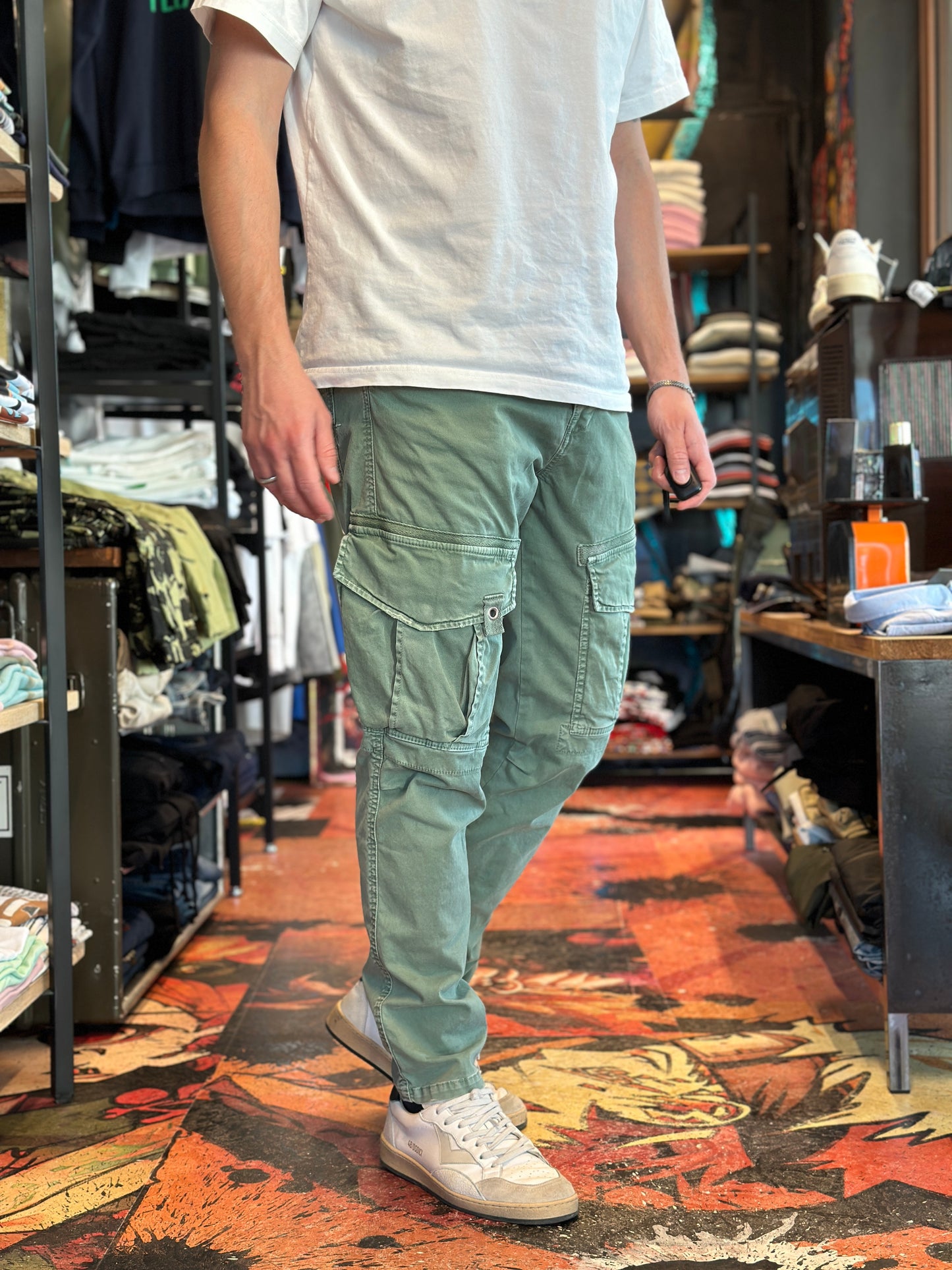 PANTALONE BERNA CARGO VERDE