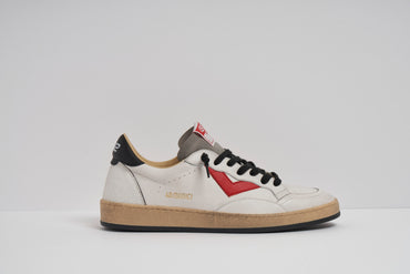 SNEAKERS 4B12 BIANCO/ROSSO/NERO