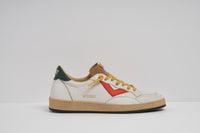 SNEAKERS 4B12 BIANCO/VERDE/ARANCIO