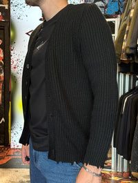 CARDIGAN STRAPPI NERO