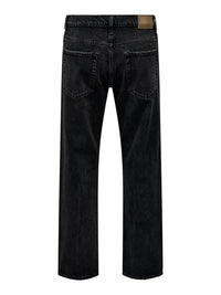 ONLY & SONS JEANS NERO STRAIGHT FIT